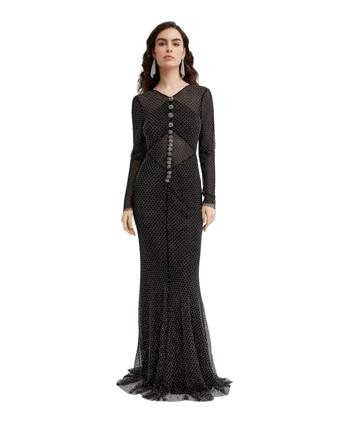 black-mesh-maxi-dress-with-v-neck