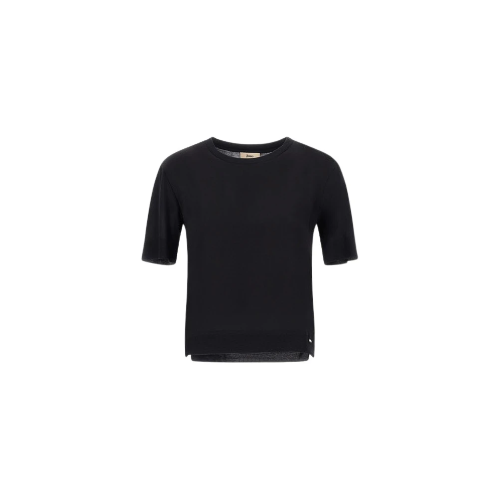 Herno Donna Nero Top, L, New,