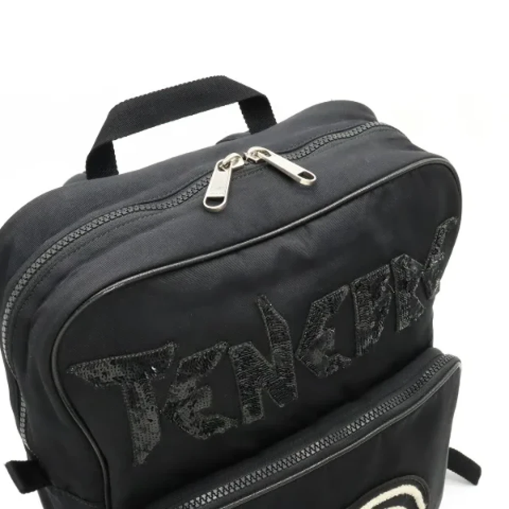 Gucci Vintage Pre-owned Canvas backpacks Black Dames