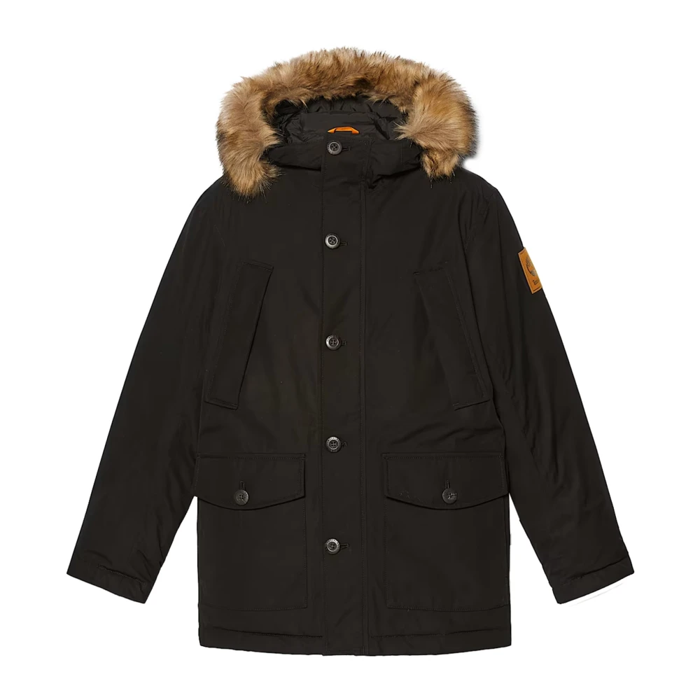 Timberland Zwarte Waterdichte Ridge Scar Parka Black Heren