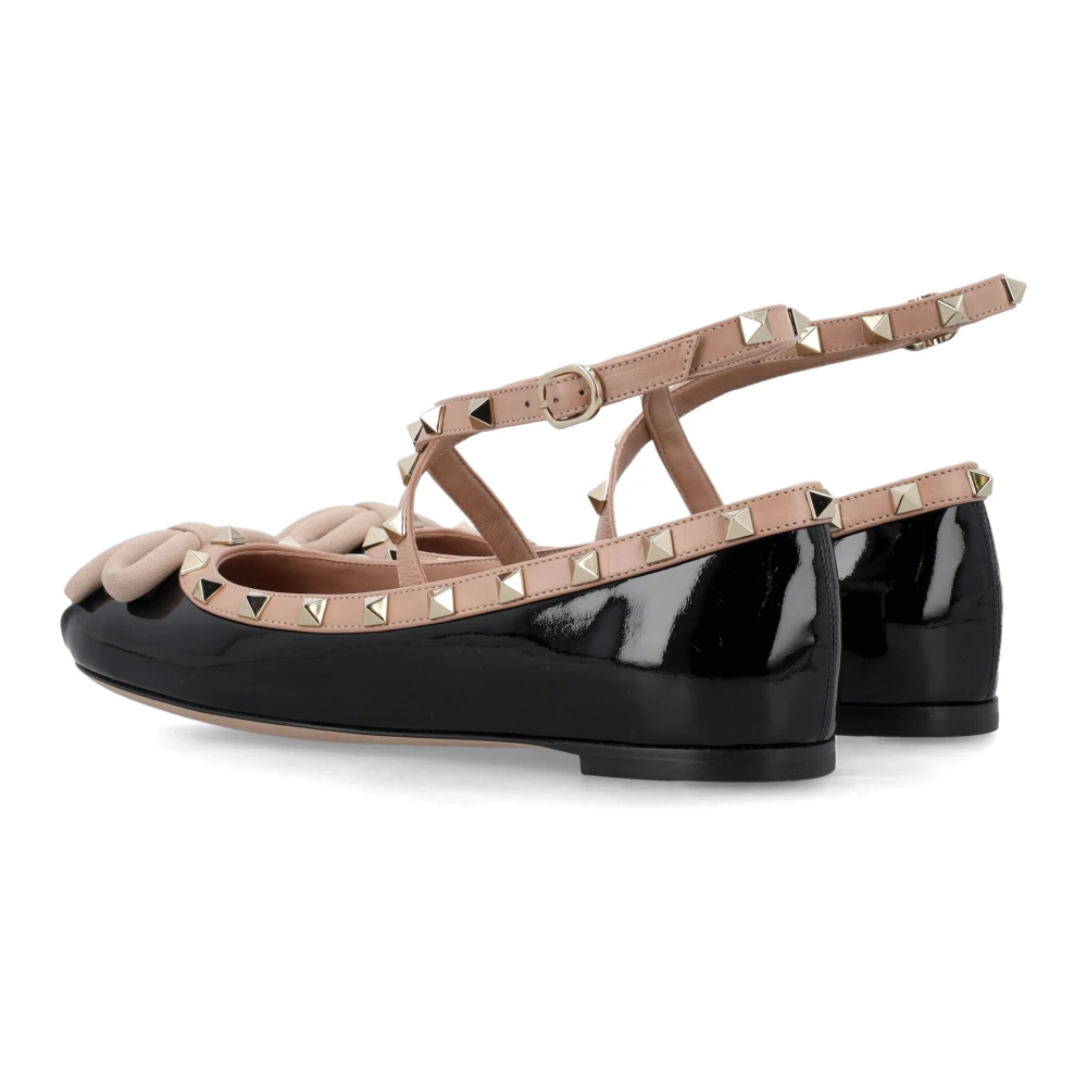 Valentino Garavani Rockstud Ballerina Black Dames