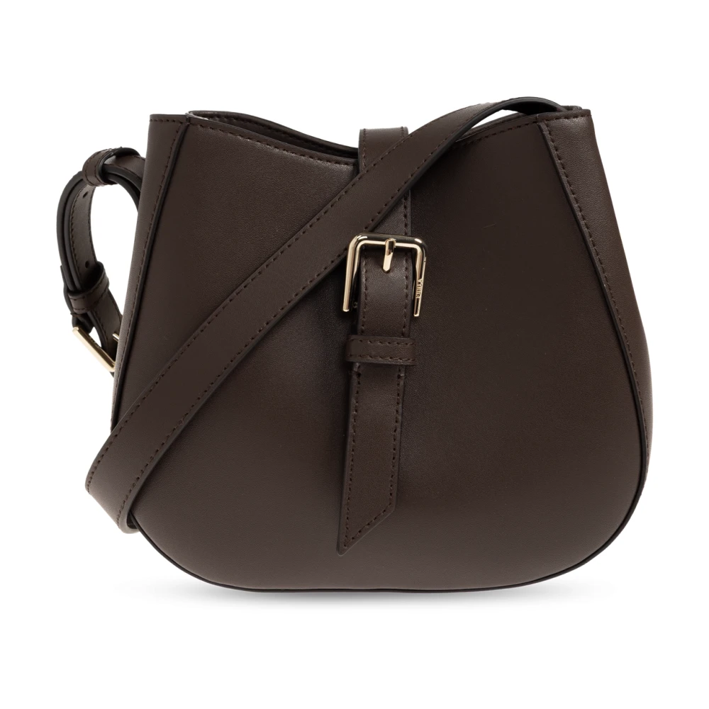 Furla Gold Dora Mini Leather Bucket Bag - Image 3