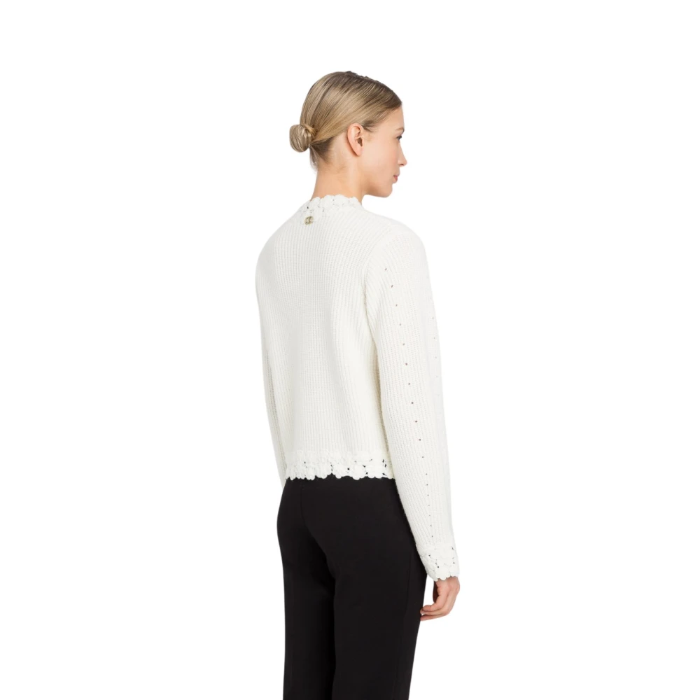 Twinset Stijlvolle Jas voor Vrouwen White Dames