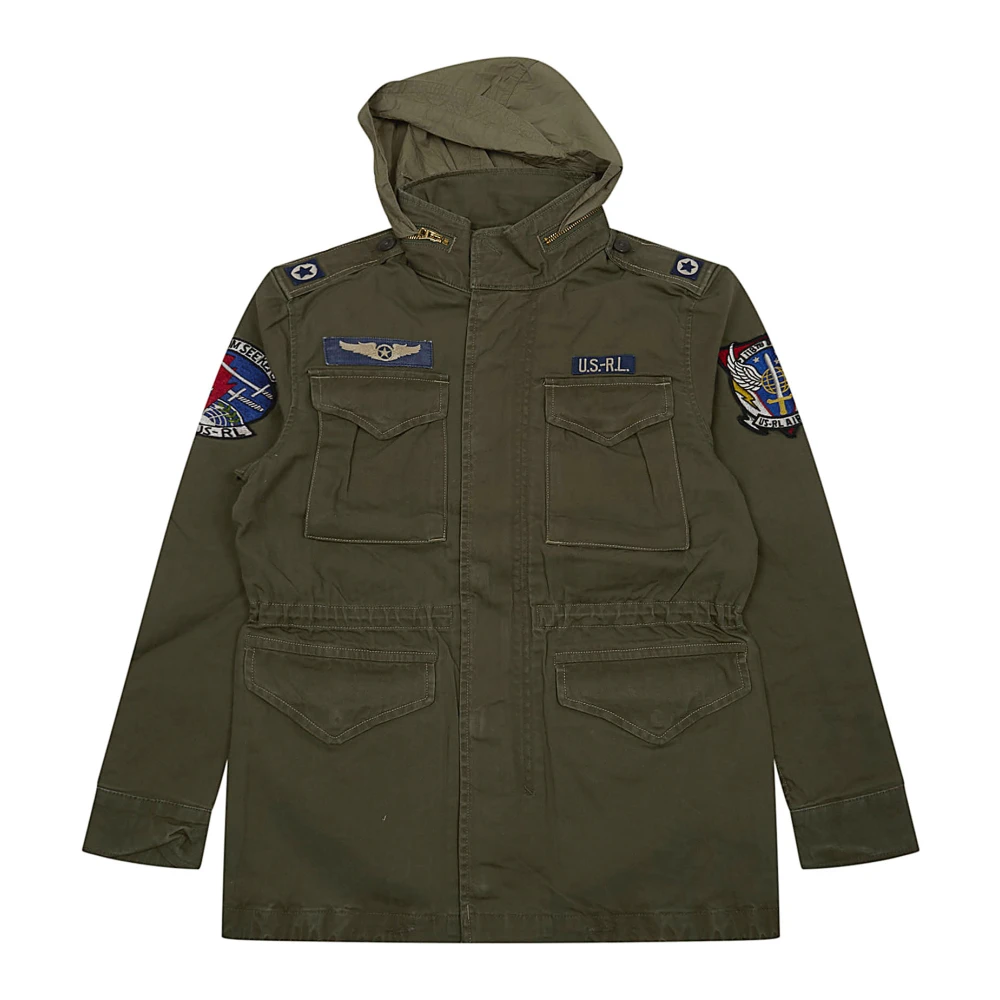Ralph Lauren Boys Green Light Jackets, Xl, Icon Field Jacket