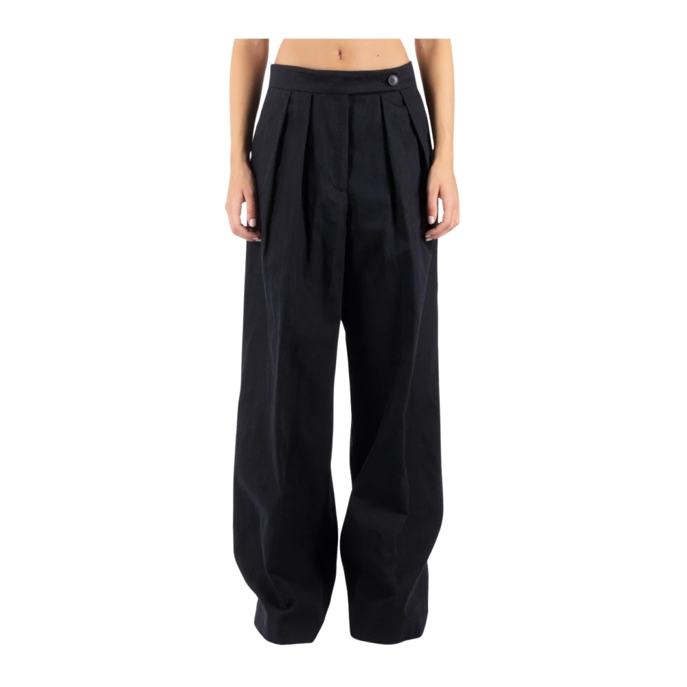 Dries Van Noten Zwarte Broek Black Dames