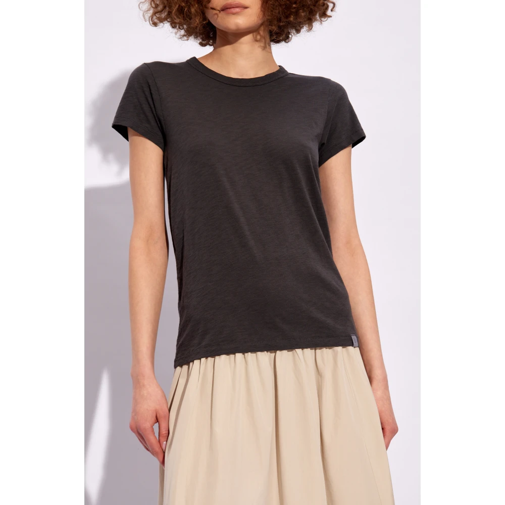 Rag & Bone Pima katoenen T-shirt Gray Dames