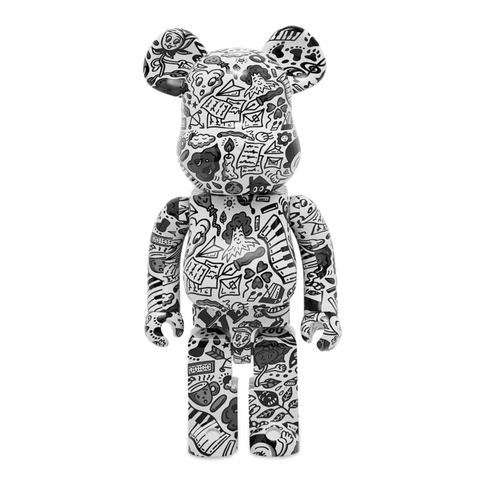 Grafisk Print Bearbrick Figur - Chocomoo