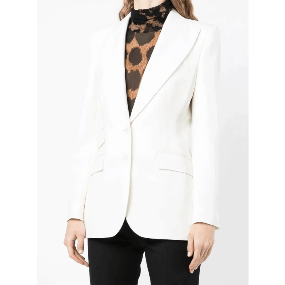 Dolce & Gabbana Stijlvolle Ivory Witte Blazer White Dames