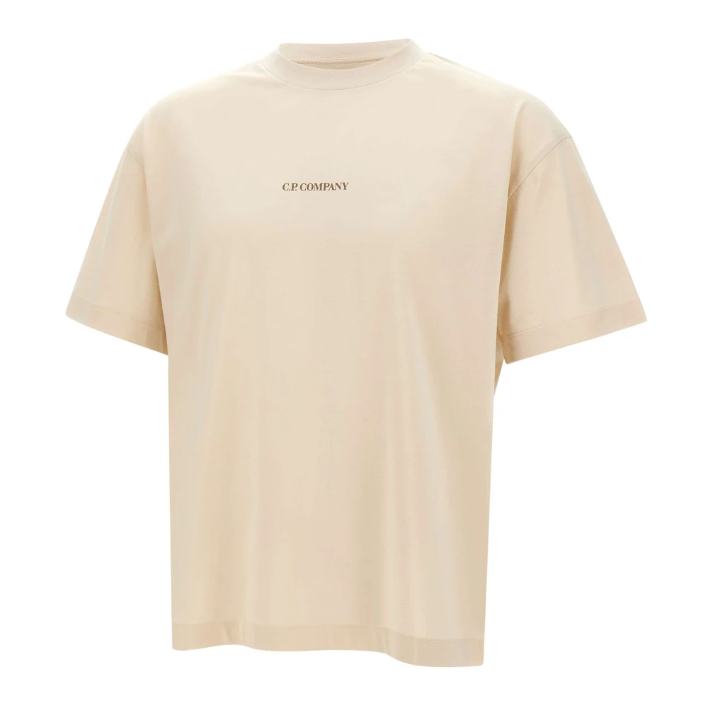 C.p. Company Men's Beige T-Shirts, M, T-Shirts And Polos