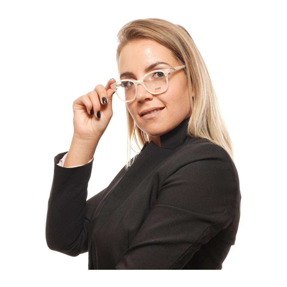 Maje Pearl Dames Ronde Optische Monturen White Dames
