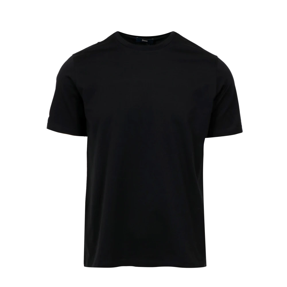 Herno - Tops > T-Shirts - Black - Herno - Modalova