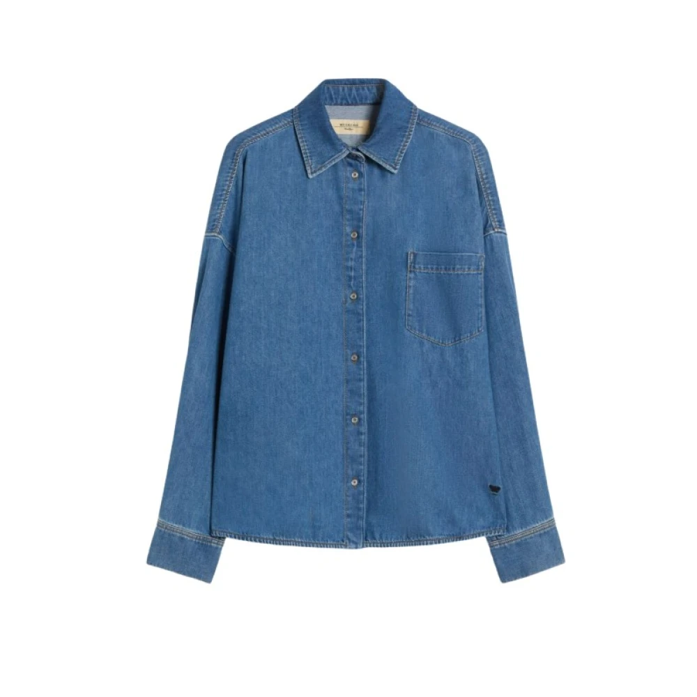 Weekend Max Mara Women's Blue Foggia Denim Shirt - Shirts - Xs - Blouses & Shirts