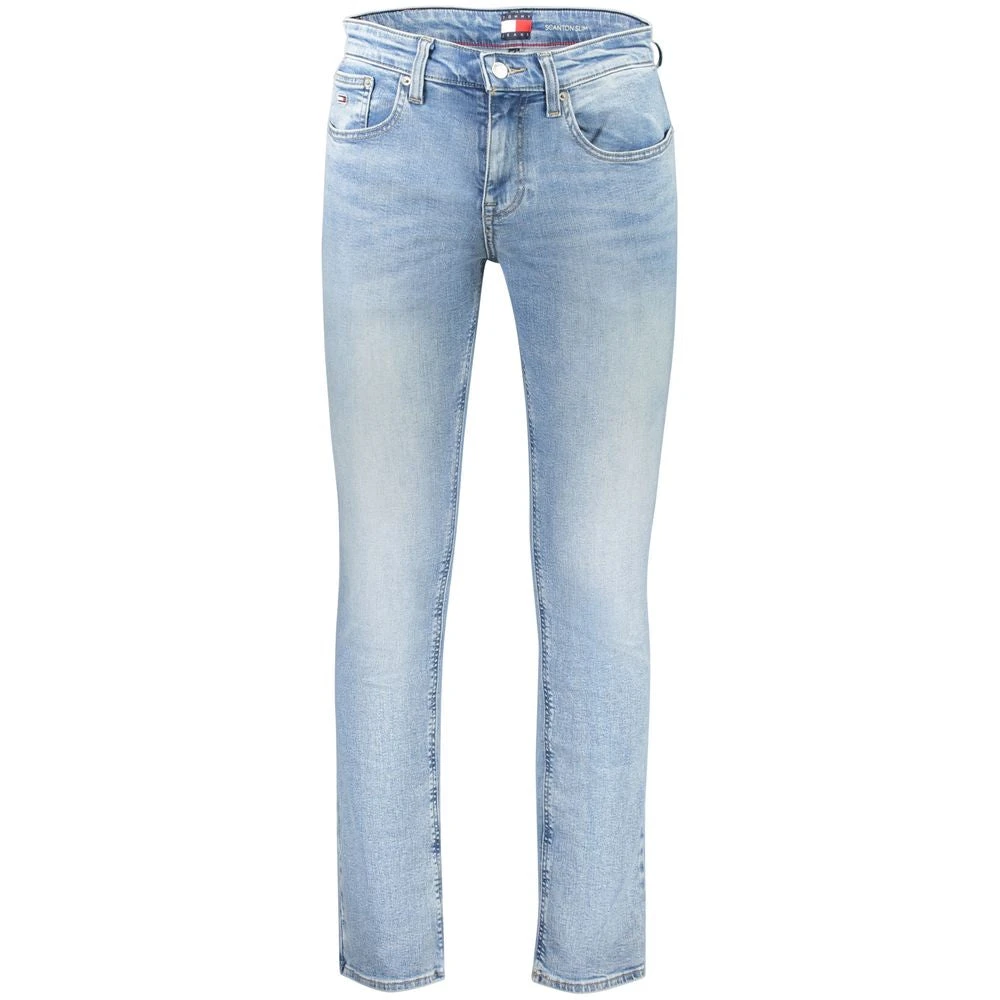 Tommy Hilfiger Blue Cotton Men Slim Jeans - Male - Slim Fit Jeans - Blue - W31 L32 - Jeans - Image 4