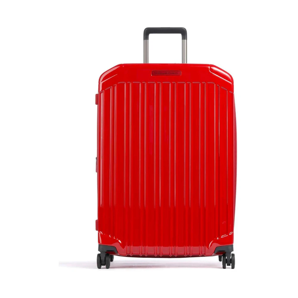 Piquadro Uitbreidbare Hardshell 4-Wiel Trolley Bagage Red Unisex
