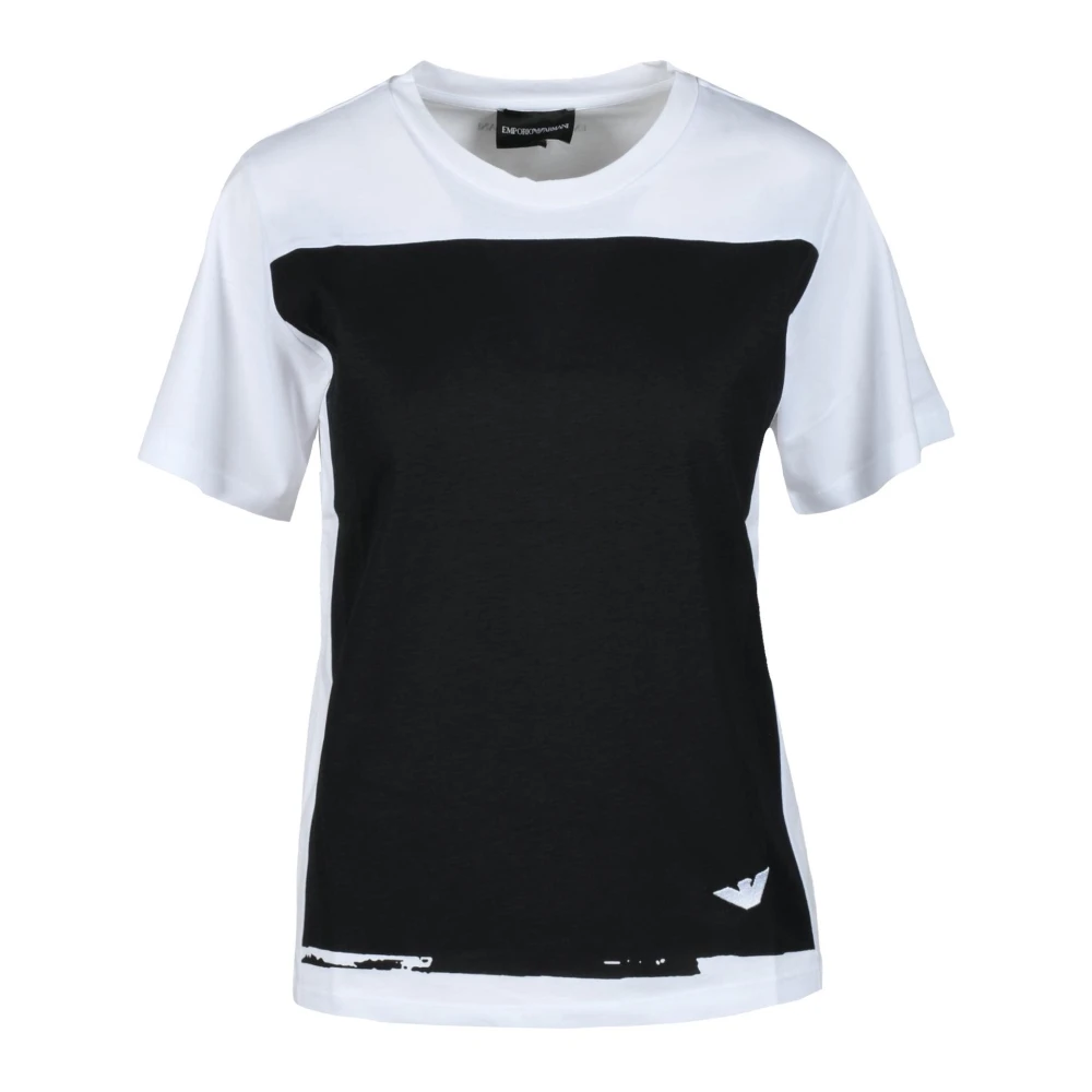 Emporio Armani Katoenen T-shirt Black Dames