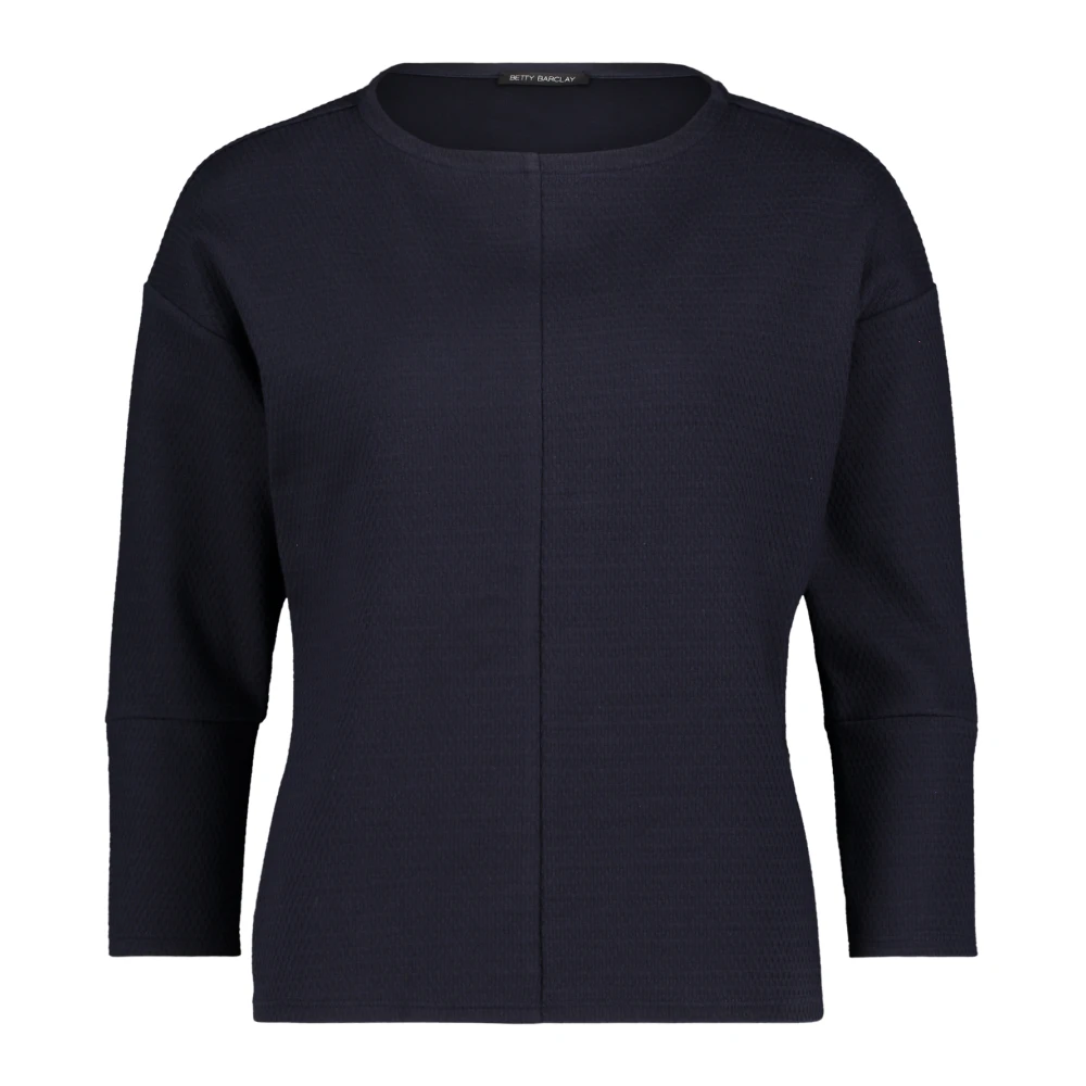 Betty Barclay Modern Oversized Sweatshirt met 3 4 Mouwen Blue Dames
