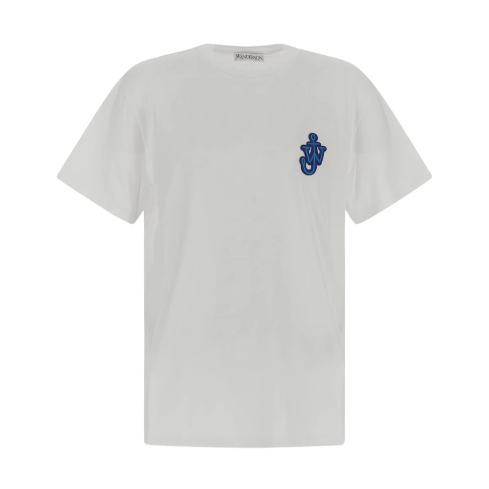 JW Anderson Katoenen Logo T-shirt White Heren