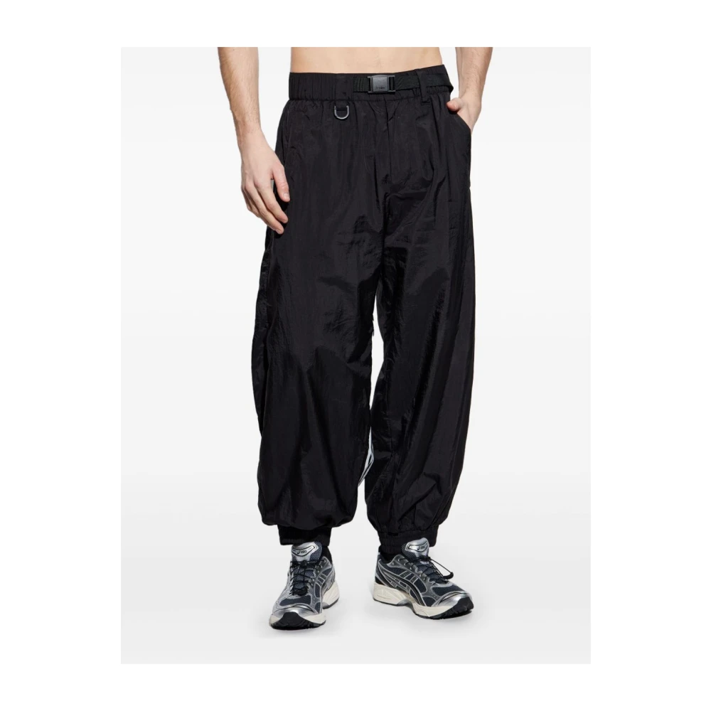 Y-3 Zwarte elastische taille broek Black Heren