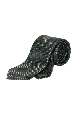 green-geometric-silk-tie