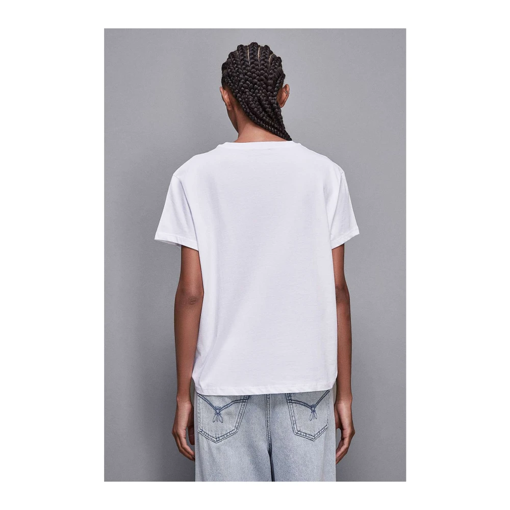PATRIZIA PEPE Logo Essential T-shirt Art. 8M1543J111 White Dames