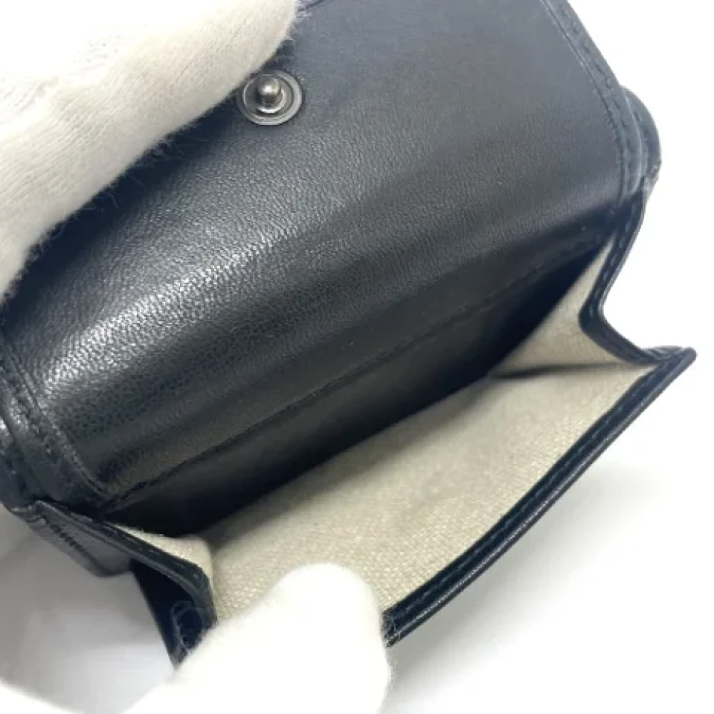 Jimmy Choo Pre-owned Leather wallets Black Dames