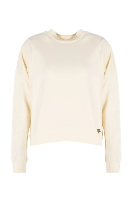 Avslappnad Rund Hals Sweatshirt