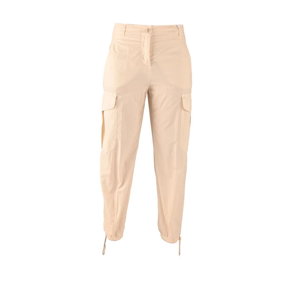 Aspesi Cargo Katoenen Broek voor Zomerse Dagen Beige Dames