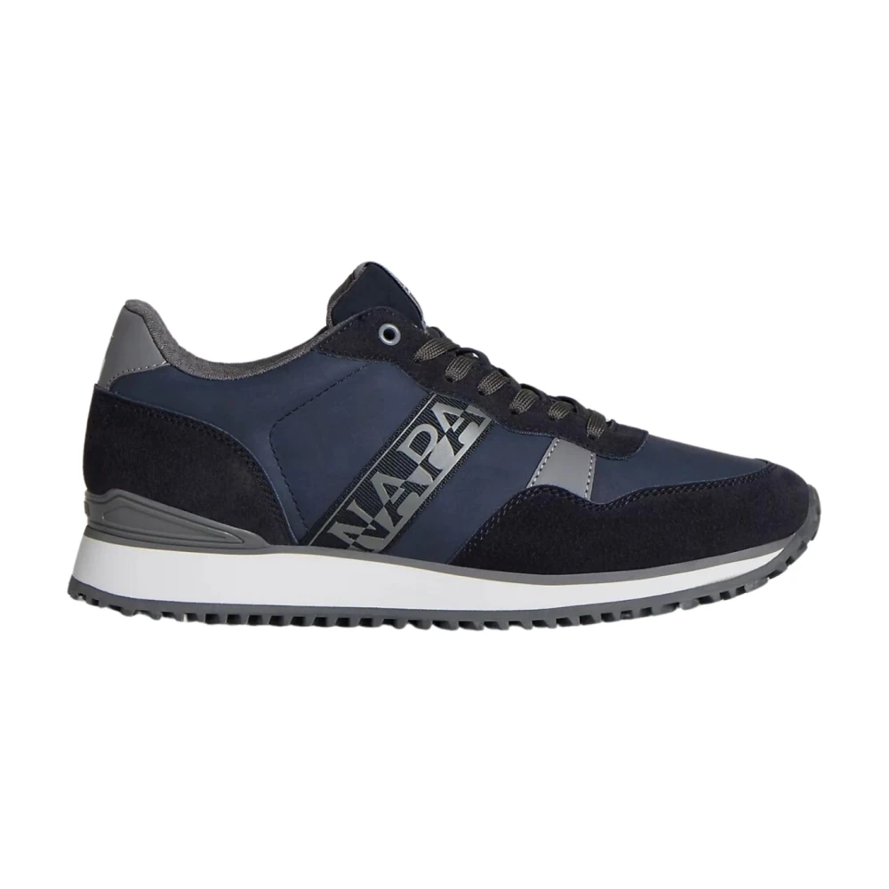 Napapijri Blauwe Eco-Leren Cosmos Hardloopschoenen Heren Schoenen