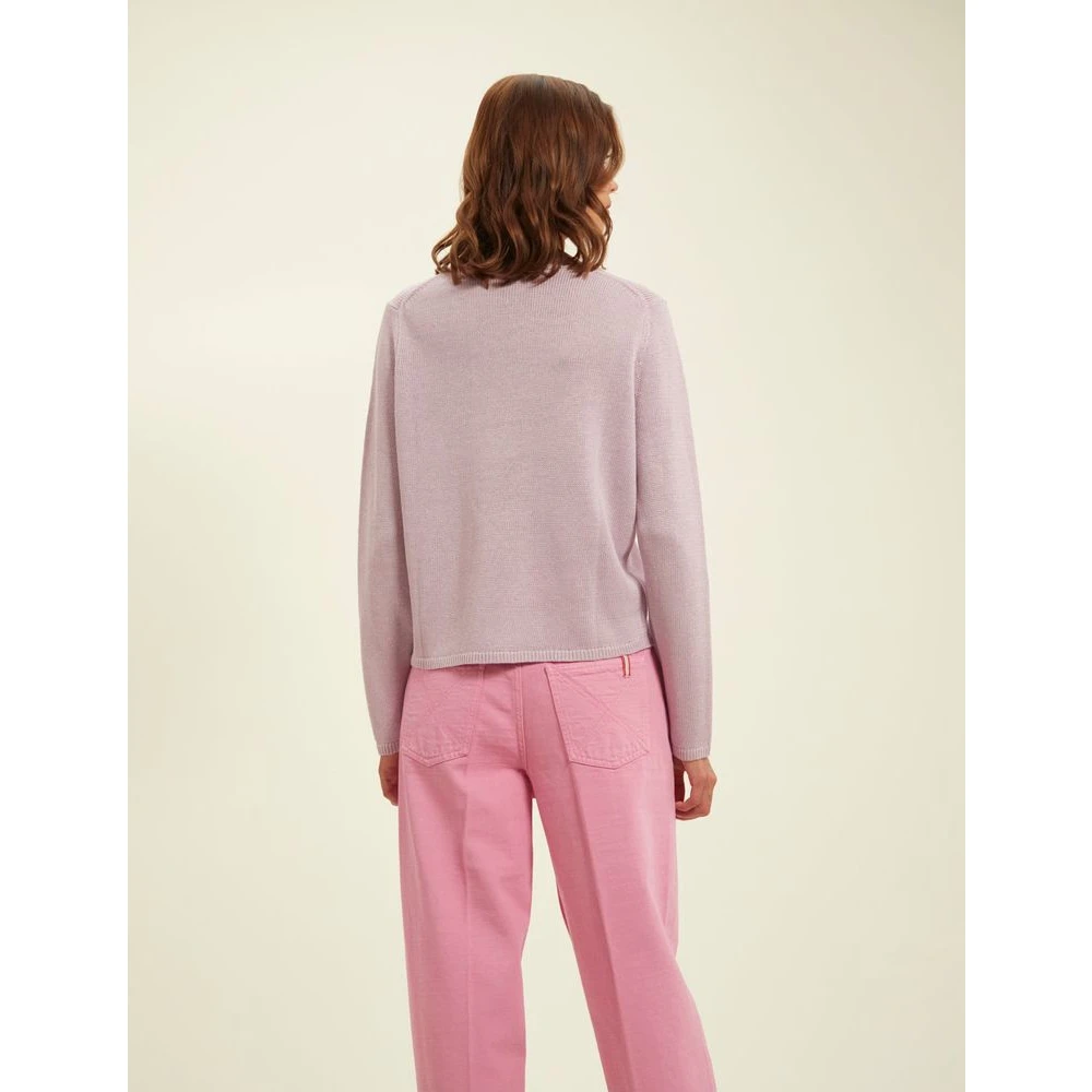 Ines De La Fressange Paris Mauve Angelina Jumper Chic Style Purple Dames