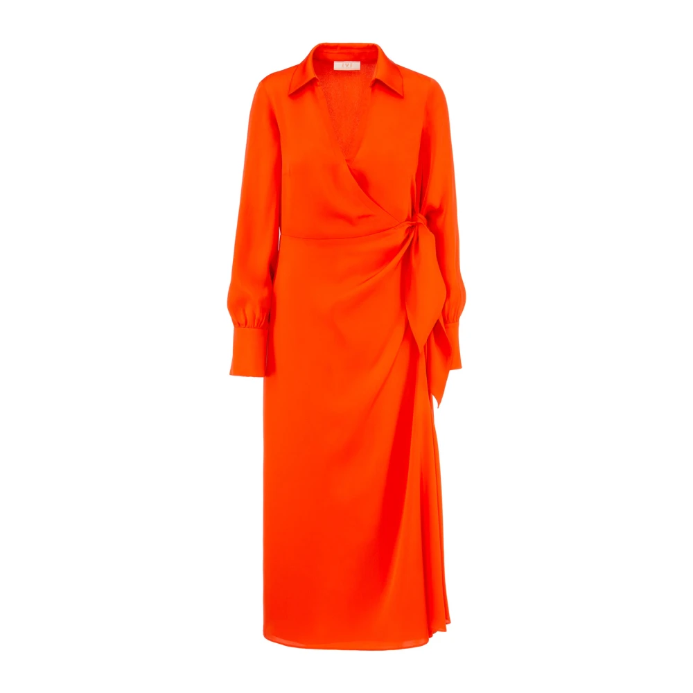 IVI Wrap Dresses Orange Dames