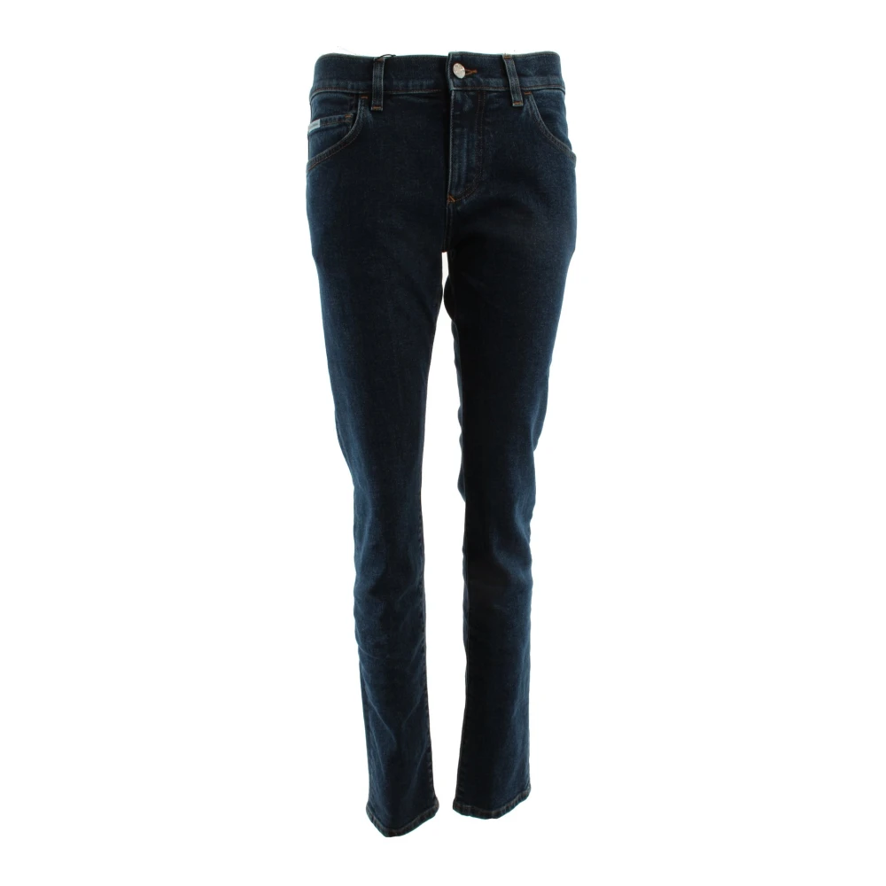 Dolce & Gabbana Men's Blue Slim Fit Jeans, Xs, Skinny Stretch Cotton Jeans