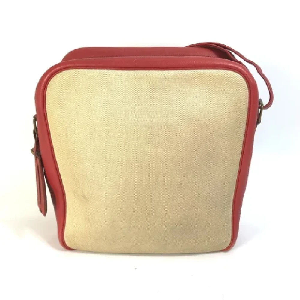 Hermès Vintage Pre-owned Fabric shoulder-bags Beige Dames