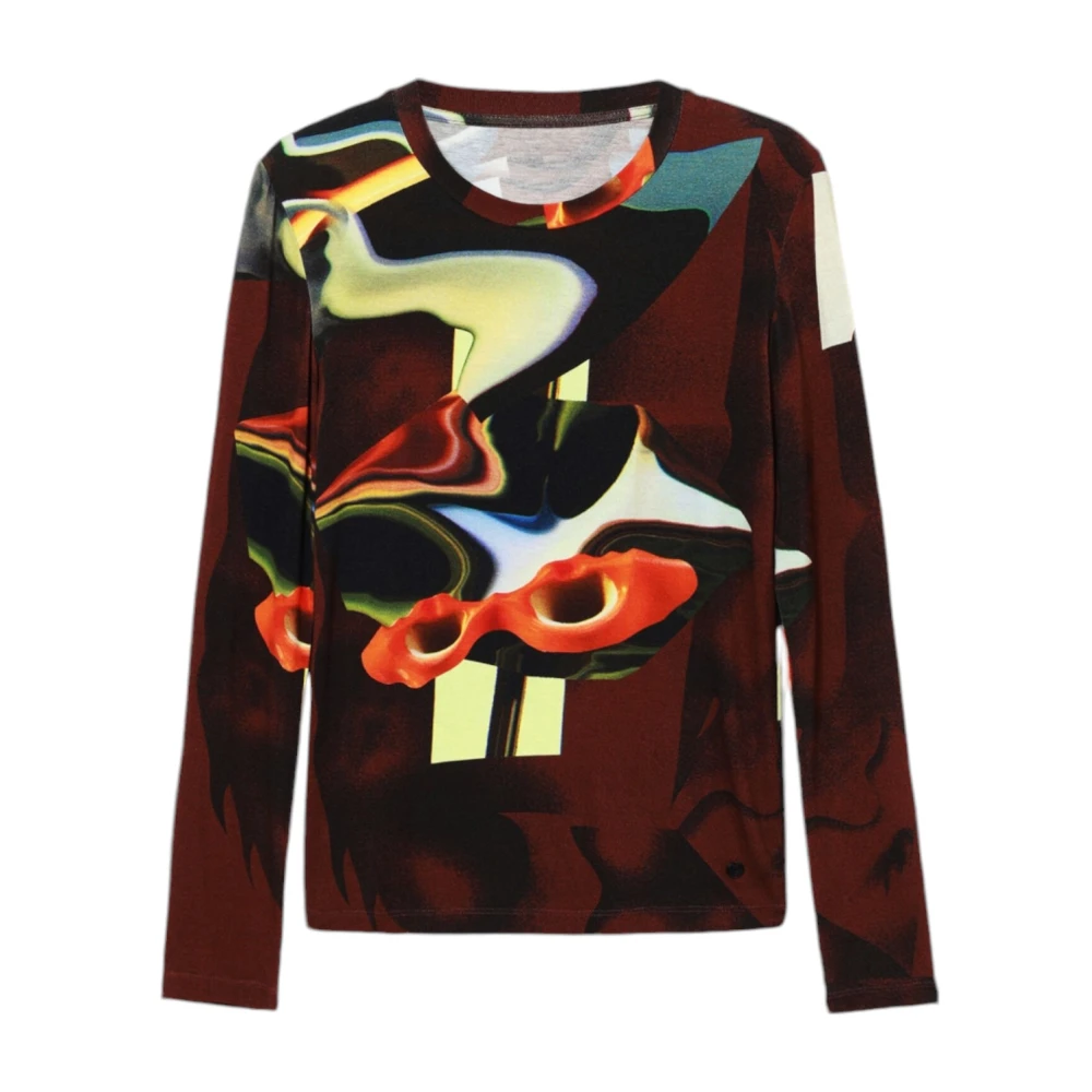 Desigual Herfst Winter Dames T-Shirts en Sweatshirts Brown Dames