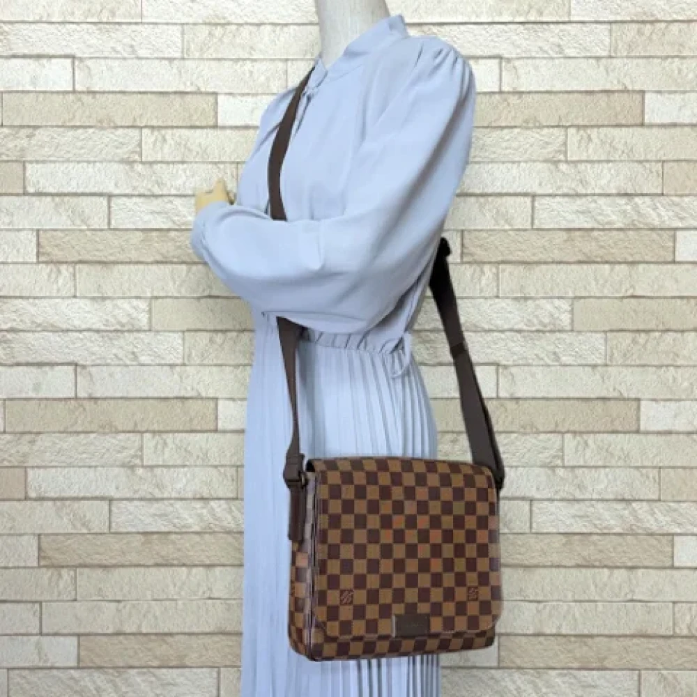 Louis Vuitton Vintage Pre-owned Canvas shoulder-bags Brown Heren