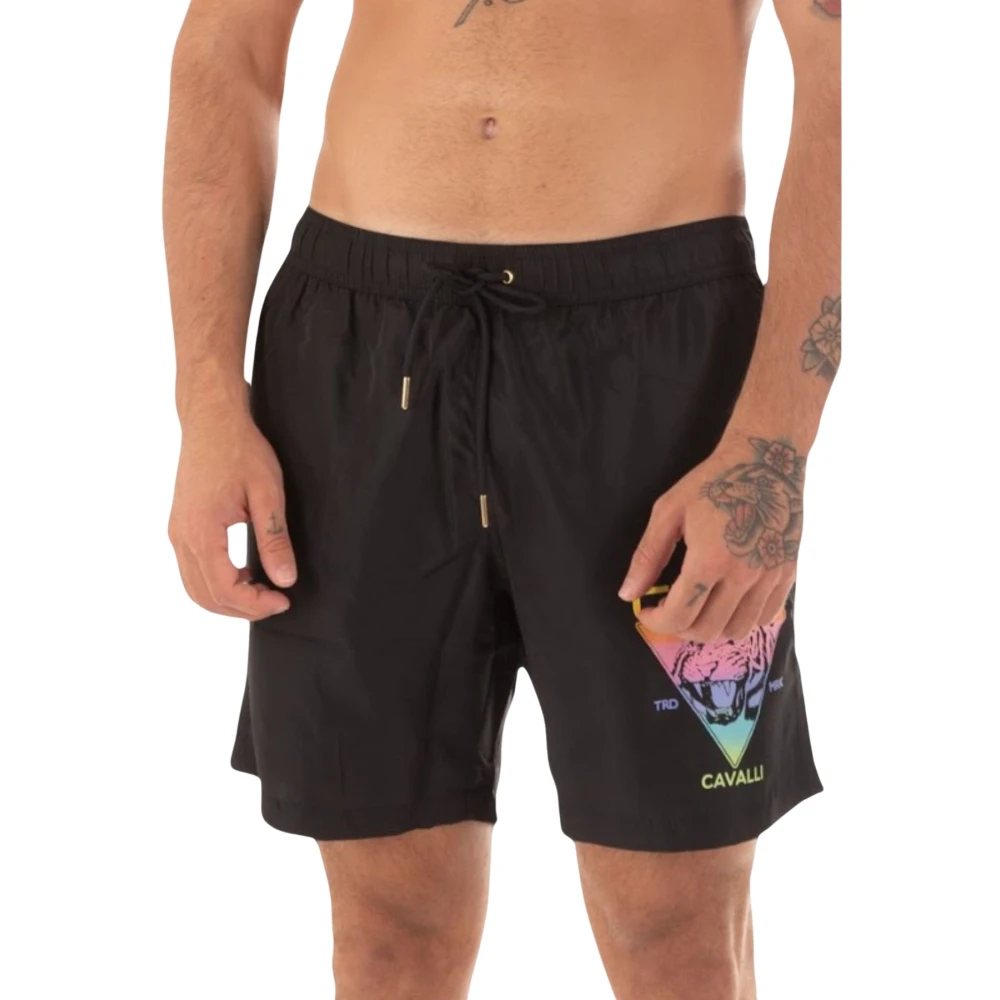 Just Cavalli Mannen Logo Kostuum Black Heren