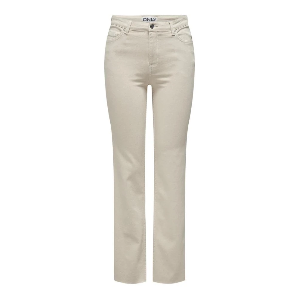 Only Flared Slit Pant in Pumice Stone Beige Dames