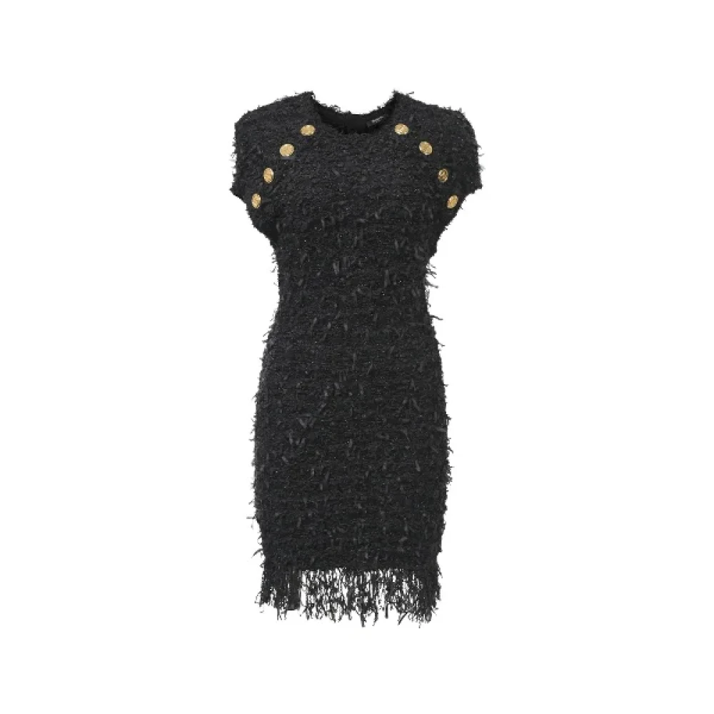 Balmain Pre-owned Fabric dresses Black Dames