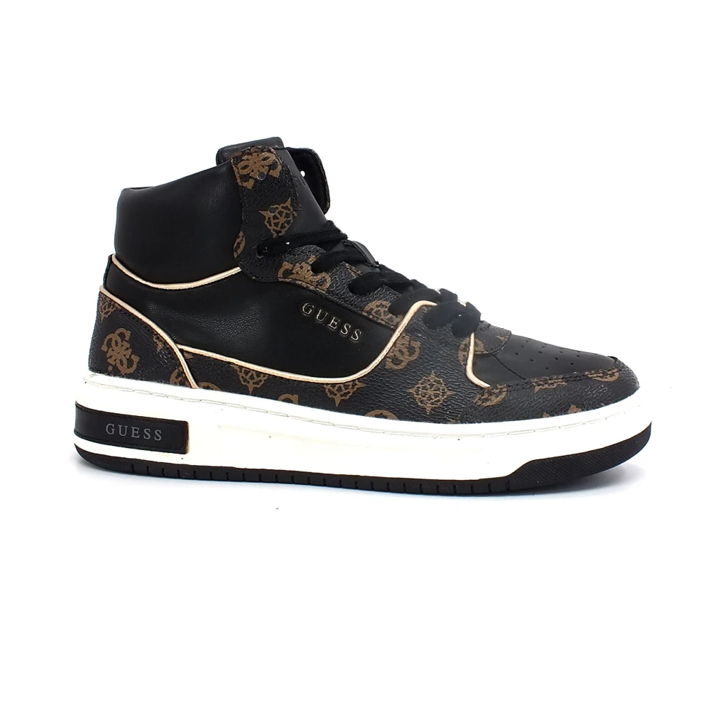 Guess Tullia High-Top Sneakers Dames Schoenen Zwart