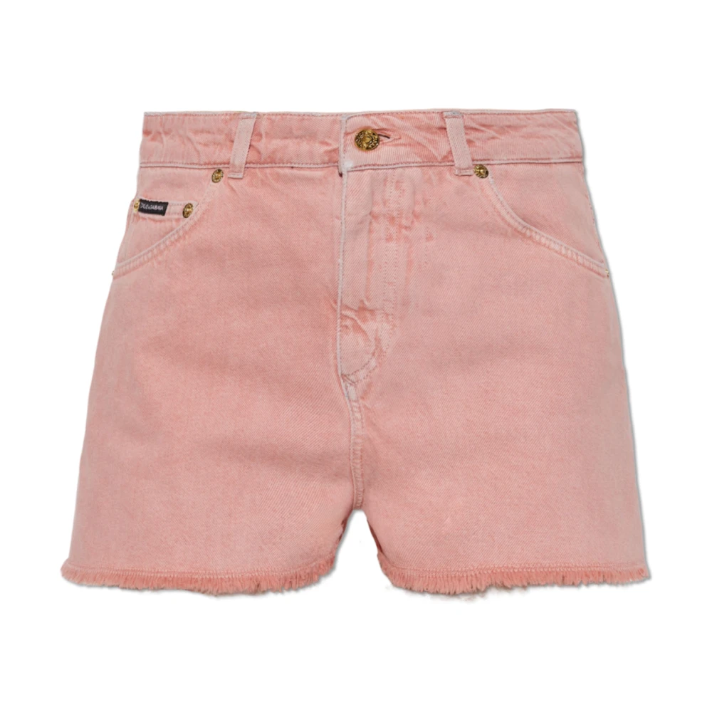 Dolce & Gabbana Roze Pink Shorts met Klassieke Stijl Pink Dames