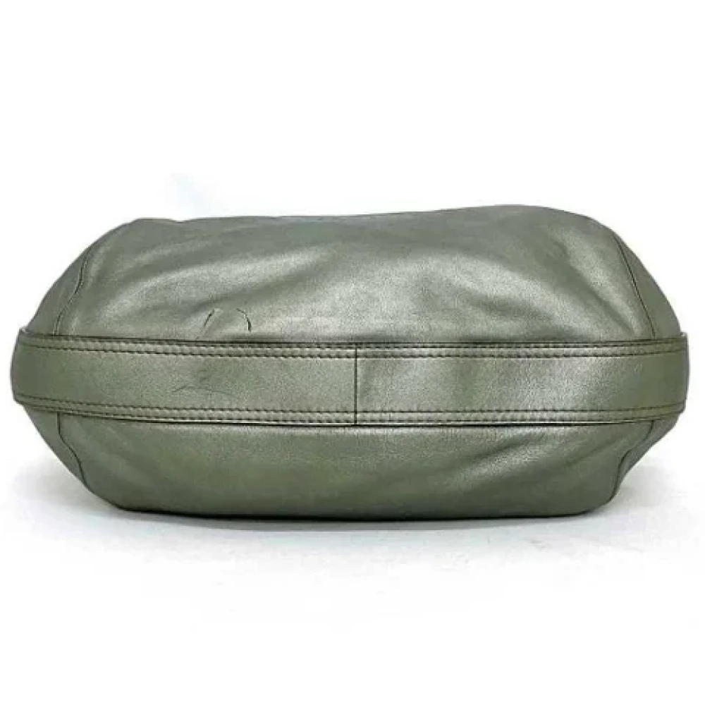 Loewe Pre-owned Leather shoulder-bags Green Dames