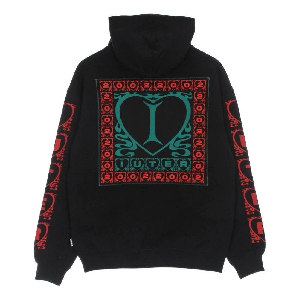 Iuter Zwarte Lichtgewicht Hoodie Black Heren