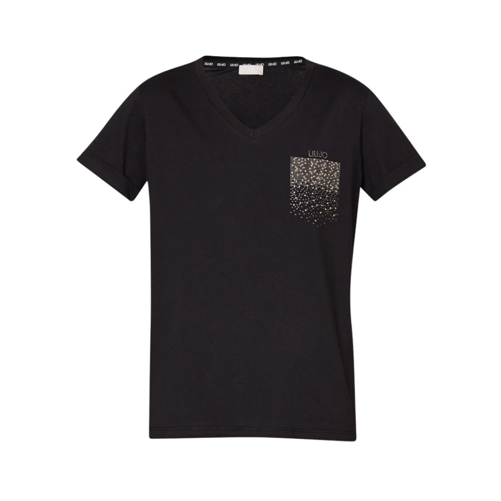 Liu Jo Stijlvolle T-shirts en Polos Black Dames