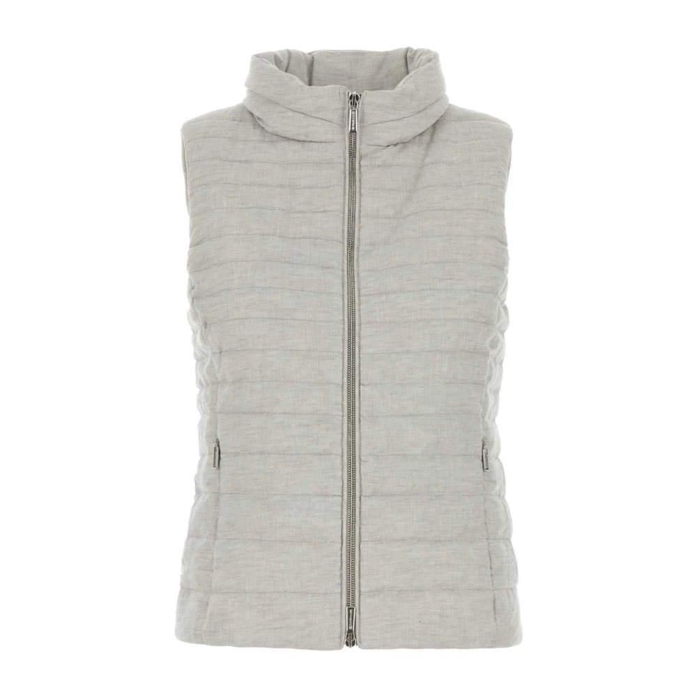 Moorer Women's Gray Villan Down Jacket - Waistcoats - S - Jackets