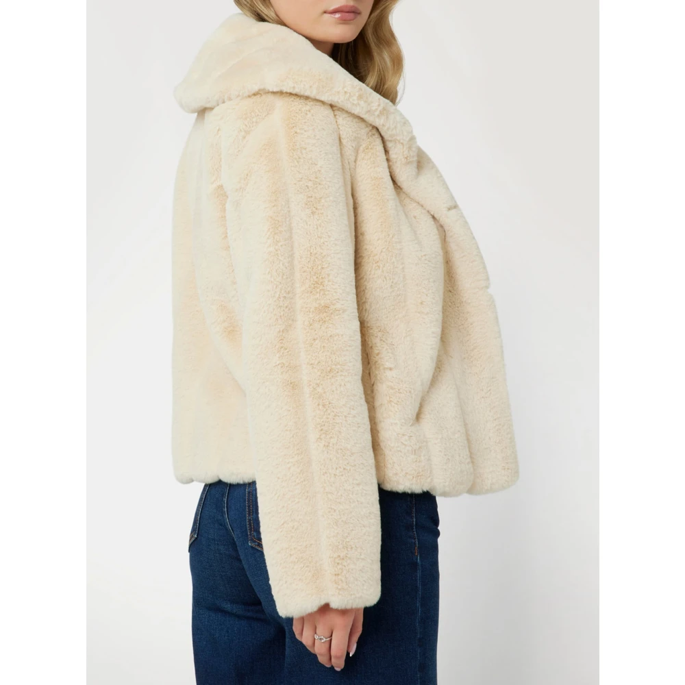 Guess Eco Sophy Bontjas Ivoor Strepen Beige Dames