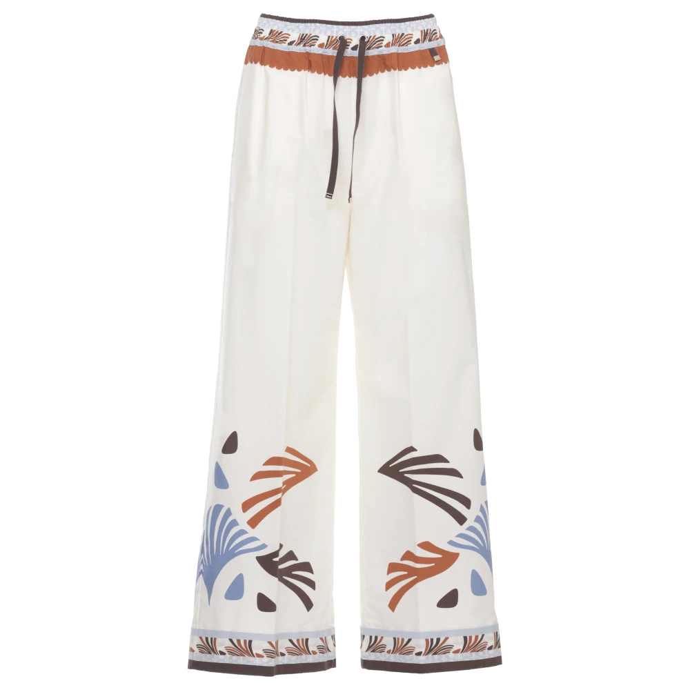 Herno Donna Bianco Pantaloni, L, New,