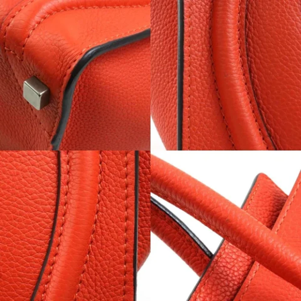Celine Vintage Pre-owned Leather celine-bags Orange Dames