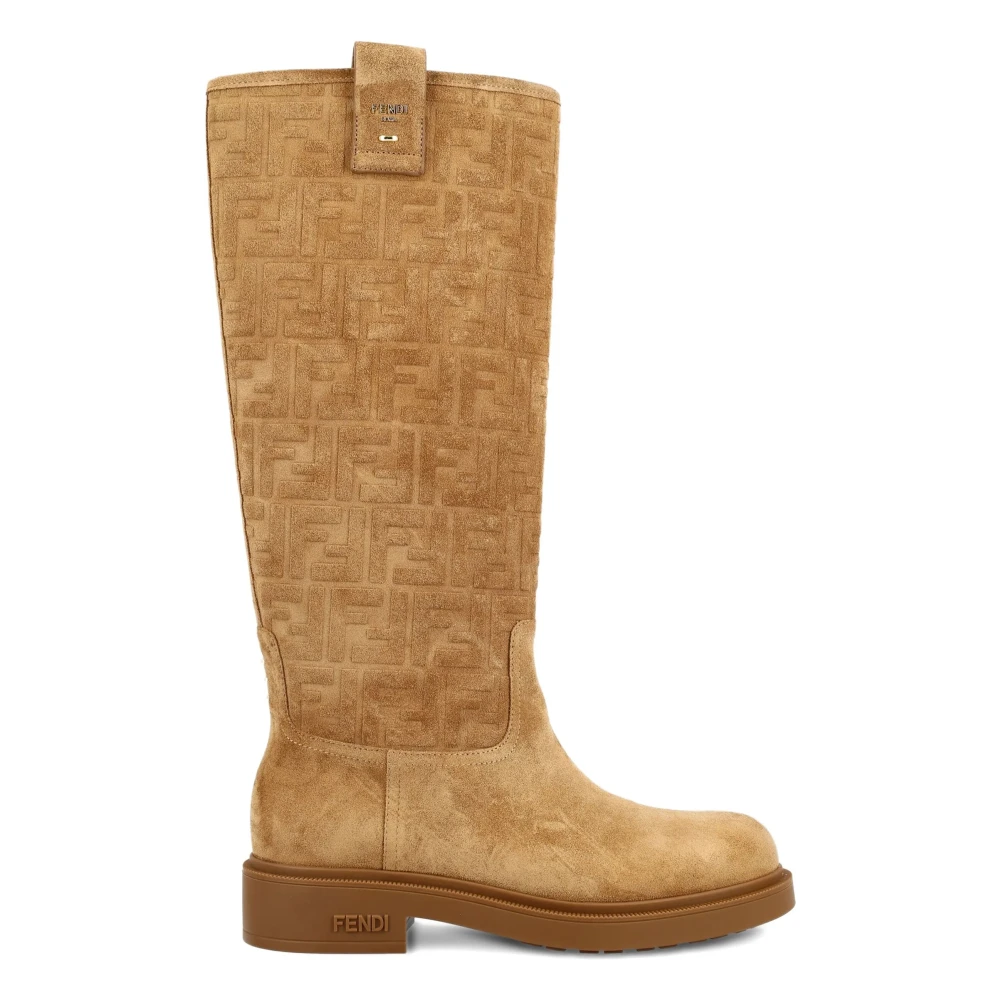 Fendi Kvinno Brun Skor Dam, 40 Eu, Läder, Filo Boots