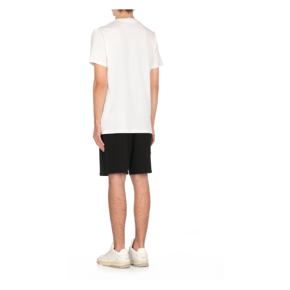 Moschino Wit Teddybeerprint T-shirt White Heren