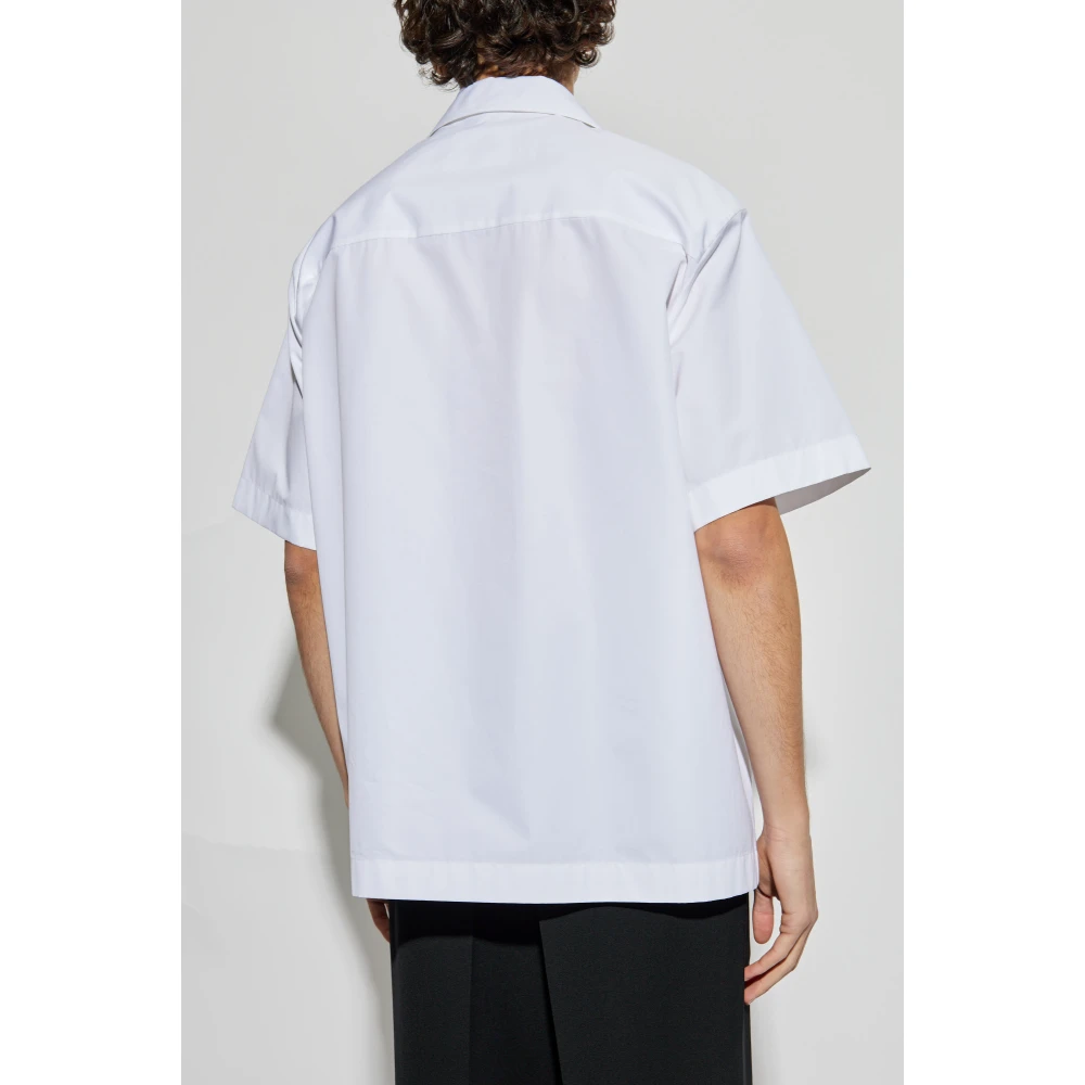 Jil Sander Kortemouwenshirt White Heren