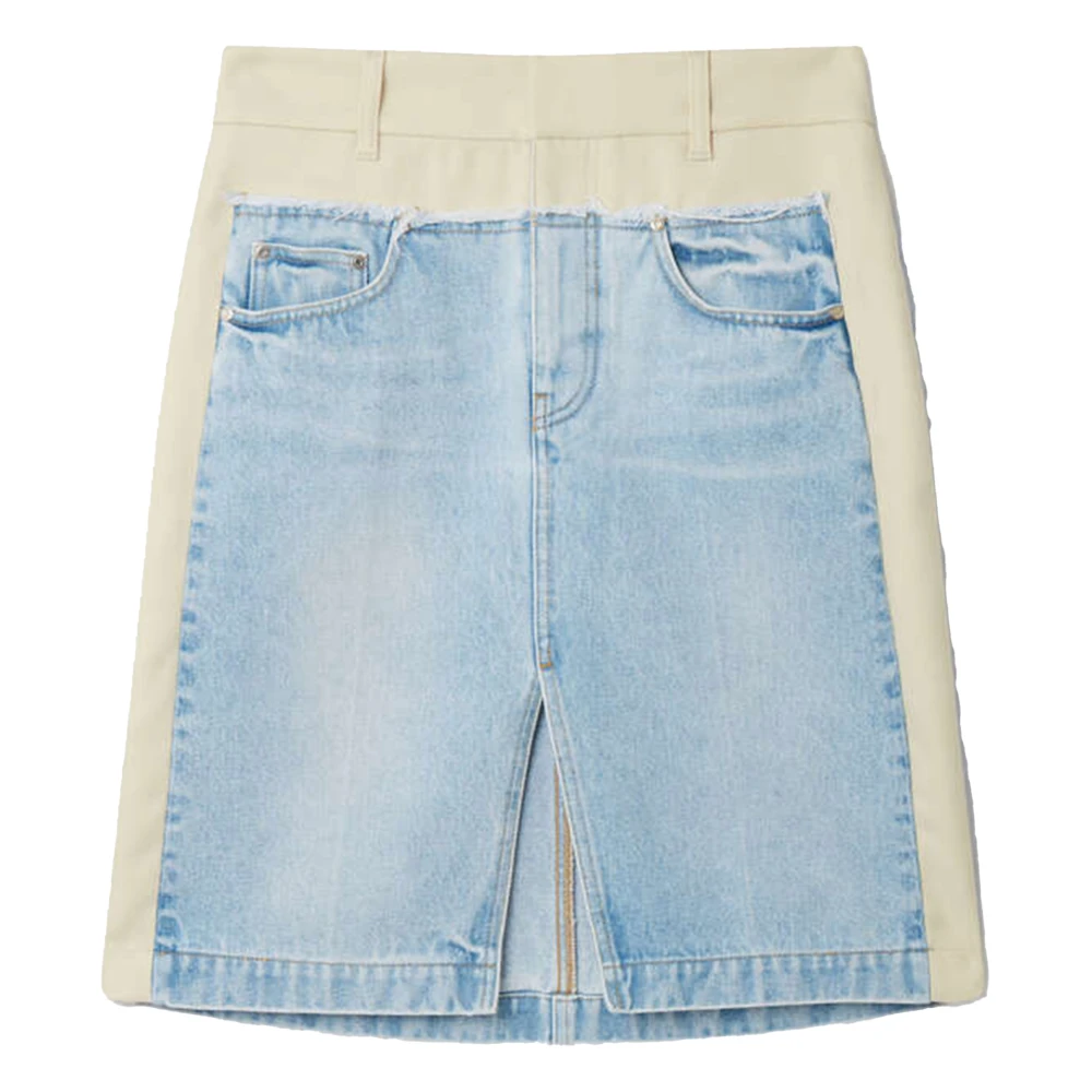 Stella Mccartney Denim Mini Rok Blue Dames